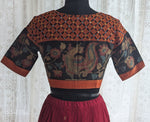Load image into Gallery viewer, Burnt Orange Appliqué Kutch Embroidered Blouse
