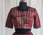 Load image into Gallery viewer, Merlot Red Shibori with Kutch Mirror work
