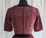 Load image into Gallery viewer, Merlot Red Shibori with Kutch Mirror work
