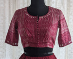Load image into Gallery viewer, Berry Red Shibori with Kutch Mirror work
