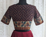 Load image into Gallery viewer, Deep Maroon Appliqué Kutch Embroidered Blouse
