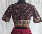 Load image into Gallery viewer, Brown Appliqué Kutch Embroidered Blouse

