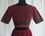 Load image into Gallery viewer, Cinnabar Red Appliqué Kutch Embroidered Blouse
