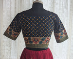 Load image into Gallery viewer, Black Appliqué Kutch Embroidered Blouse
