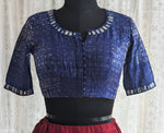 Load image into Gallery viewer, Royal Indigo Shibori with Kutch Mirror work
