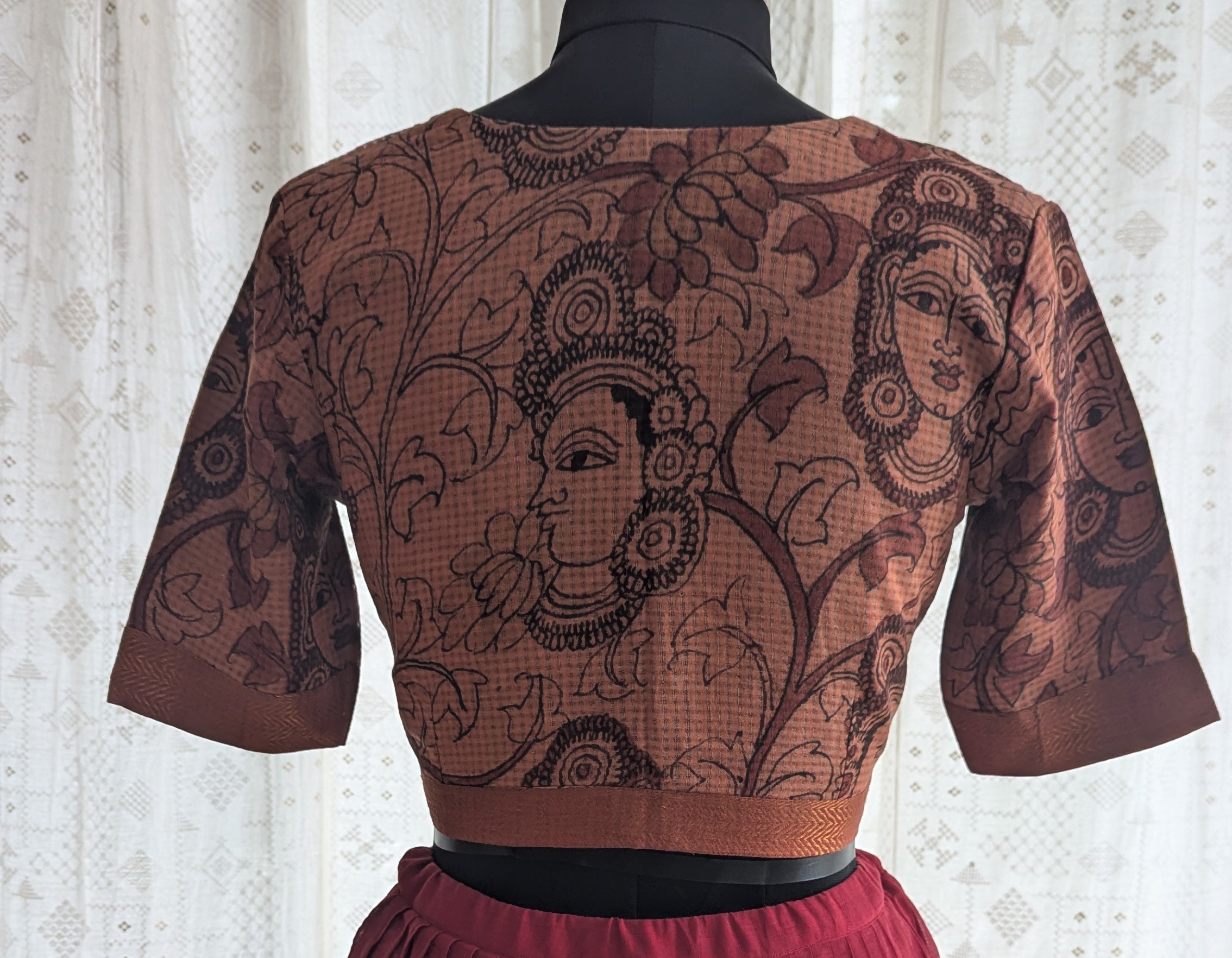 Nritya Raga Kalamkari Blouse