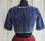 Load image into Gallery viewer, Royal Indigo Shibori with Kutch Mirror work

