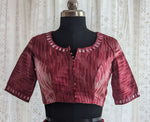 Load image into Gallery viewer, Deep Maroon Shibori with Kutch Mirror work

