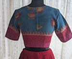Load image into Gallery viewer, Indigo Maroon Ikat Blouse
