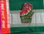 Load image into Gallery viewer, Kamdhenu Green Handwoven Silk Saree
