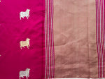 Load image into Gallery viewer, Kamdhenu Pink Handwoven Silk saree
