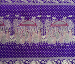 Load image into Gallery viewer, Kamdhenu Violet Handwoven Silk Saree
