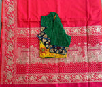 Load image into Gallery viewer, Kamdhenu Red Orange Handwoven Silk saree
