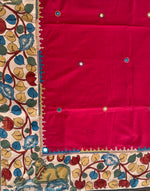 Load image into Gallery viewer, Kamdhenu Crimson Red saree
