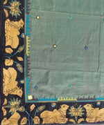 Load image into Gallery viewer, Kamdhenu Olive Bloom Saree
