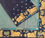 Load image into Gallery viewer, Kamdhenu Olive Bloom Saree
