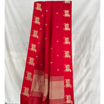 Load image into Gallery viewer, Kamdhenu Red Handwoven Silk Saree
