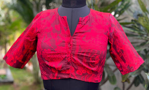 Silk Miniature work Blouse (BL-SL-MI-0003)
