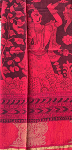 Maheshwari Silk Dupatta (DPT-SL-CR-0029)
