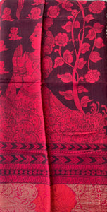 Maheshwari Silk Dupatta (DPT-SL-CR-0030)