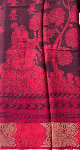 Maheshwari Silk Dupatta (DPT-SL-CR-0032)