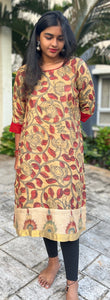 Kurta: Tussar silk with Jalar Border(KR-CT-ASR-0007)